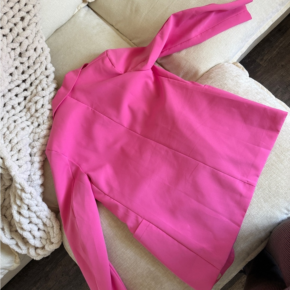 Women's Neon Pink Blazer - Picture 5 of 5